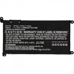 CoreParts Laptop Battery for Dell 37.70Wh Li-ion 11.1V 3400mAh Black
