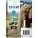  Epson Cartouche d'encre Cyan C13T24324012 24 XL ~740 Pages 8,7ml XL