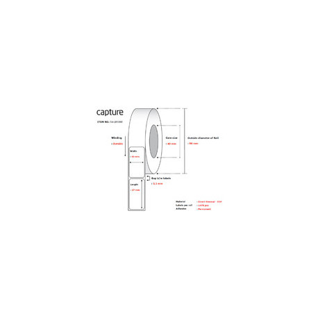 Capture Label 40 x 27, Core 40, (CA-LB3088)