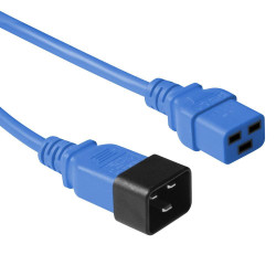 MicroConnect Blue power cable C20-F to C19M, 1,8M (PE2019B18)