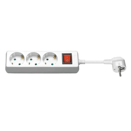 MicroConnect 3-way Schuko Socket 5m on/off (GRU0035WS)