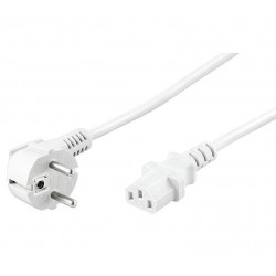 MicroConnect Power Cord 3m White IEC320 (PE010430W)