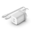 Belkin 65 W, 2x USB Type-C, PD 3.0, GaN, PPS