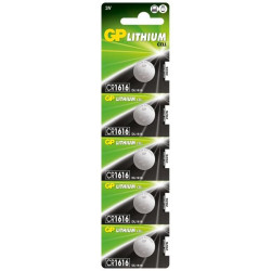 GP LITHIUM BUTTON CELL CR1616 