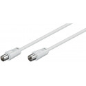 MicroConnect Coax M-F 0.5m White 75 Ohm (COAX005W)