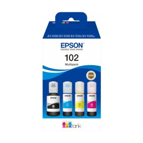  Epson Multipack Noir / Cyan / Magenta / Jaune C13T03R640 102 70ml 102