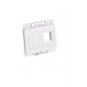Lanview Plaque murale 2 x keystone pour prise OPUS blanche