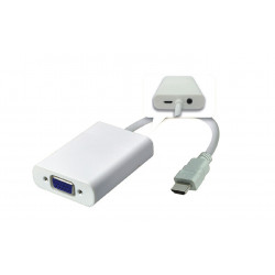 MicroConnect Adapter HDMI - VGA M/F, White (HDMVGA2)