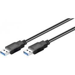 MicroConnect USB3.0 A-A 3m M-M, BLACK (USB3.0AA3B)