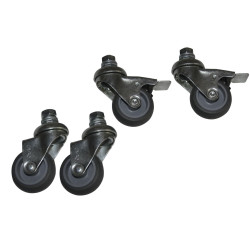 Lanview WALL TYPE CASTOR GROUP, M10 PIN 1set de 4pcs( RAX111)