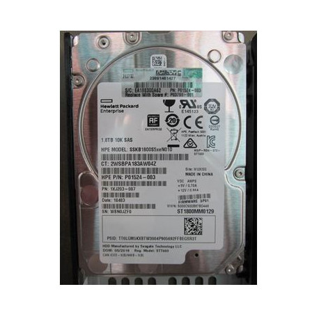 Hewlett Packard Enterprise DRV 1.8TB SFF HDD 10K SS7K & 