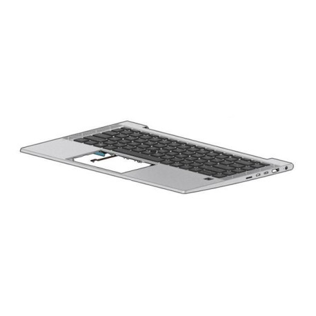 HP Top Cover W/Keyboard CP+PS BL 