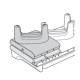 Zebra TC53/TC58 CRADLE CUP, 1 USER 