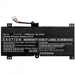 CoreParts Laptop Battery 66WH Li-ion 15.4V 4.3Ah for Asus