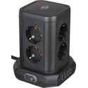 Brennenstuhl 2 m, 8-fold in 45° arrangement, 4x USB