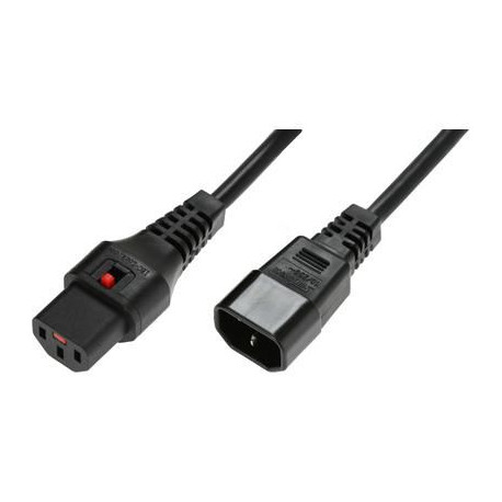 MicroConnect Powercord C13 IEC Lock - C14 (PC1022)