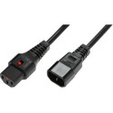 MicroConnect Powercord C13 IEC Lock - C14 (PC1022)