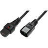MicroConnect Powercord C13 IEC Lock - C14 (PC1022)