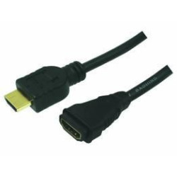 LogiLink HDMI cable, A/M to A/F, 4K/30 (CH0058)