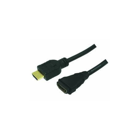 LogiLink HDMI cable, A/M to A/F, 4K/30 (CH0058)