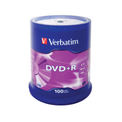 Verbatim DVD+R 16X 4.7GB Branded (43551)