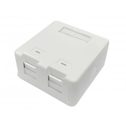 Lanview Boîtier de montage en surface pour 2 prises RJ45
