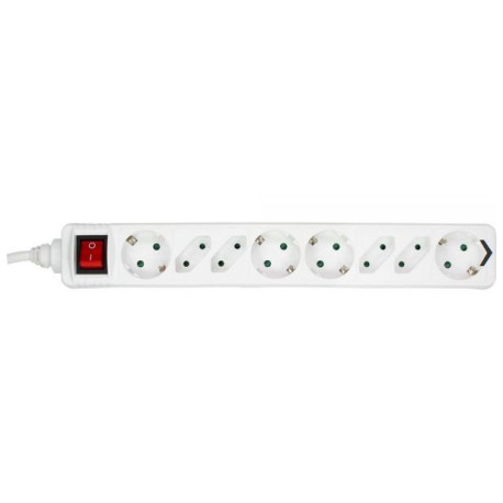 MicroConnect Power Strip 8 port 3M White (GRU0083W)