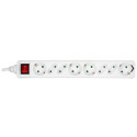 MicroConnect Power Strip 8 port 3M White (GRU0083W)