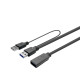 Vivolink Câble en cuivre actif USB 3.0 de 15 m