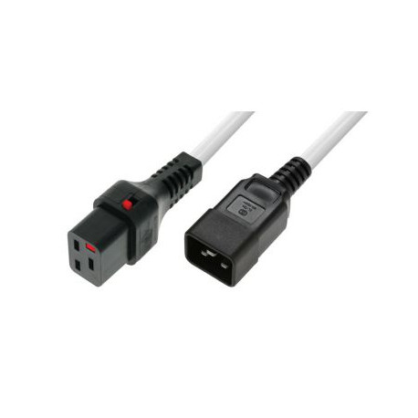 MicroConnect Powercord C19 IEC Lock - C20 