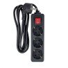 MicroConnect 3-way Schuko Power Strip 