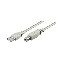 CORDON USB TYPE AB M/M 2M