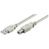 CORDON USB TYPE AB M/M 2M