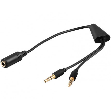 MicroConnect Audio Cable, 0,4 meter (AUDAL)