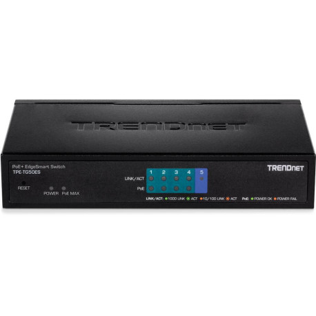 TRENDnet 5-Port Gigabit EdgeSmart PoE+ (TPE-TG50ES)