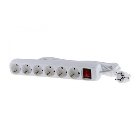 Mercodan Schuko power strip with 6 