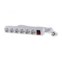 Mercodan Schuko power strip with 6 