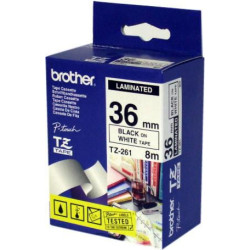Brother P-Touch Tape Black On White (TZ-261)