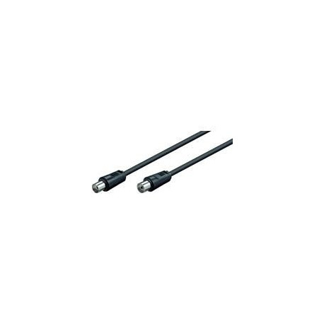 MicroConnect Coax M-F 5m Black 75 Ohm (COAX050)