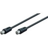 MicroConnect Coax M-F 5m Black 75 Ohm (COAX050)