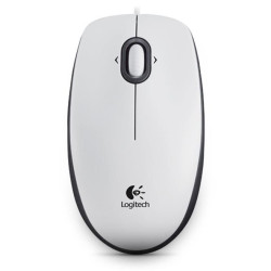 Logitech M100, Corded mouse,White (910-001605)
