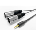 Vivolink 3.5MM CABLE to 2 x XLR male 5m 