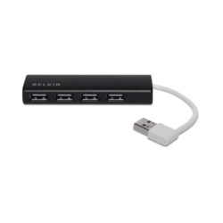 Belkin USB 2.0 HUB 1:4 SLIM Pass BLK (F4U042BT)