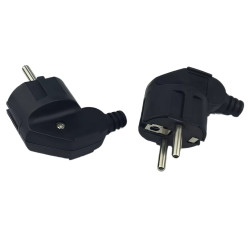 MicroConnect Angled schuko power plug, 