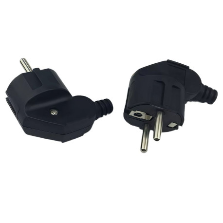 MicroConnect Angled schuko power plug, 