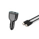 CoreParts USB-C Car Charger for Laptop, 