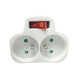 MicroConnect Plug on/off switch EU to 2FR 