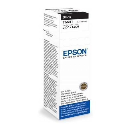 Epson T6641 Black Ink Bottle 70Ml 