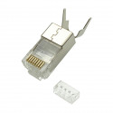 Lanview Fiche RJ45 STP Cat6a pour conducteur massif/toronné AWG22-23