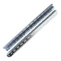 Lanview 12U INSTALLATION RAIL GALVANIZED 1SET de 2PCS (RAX410)
